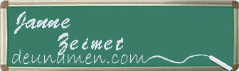 Janne Zeimet Visitenkarte